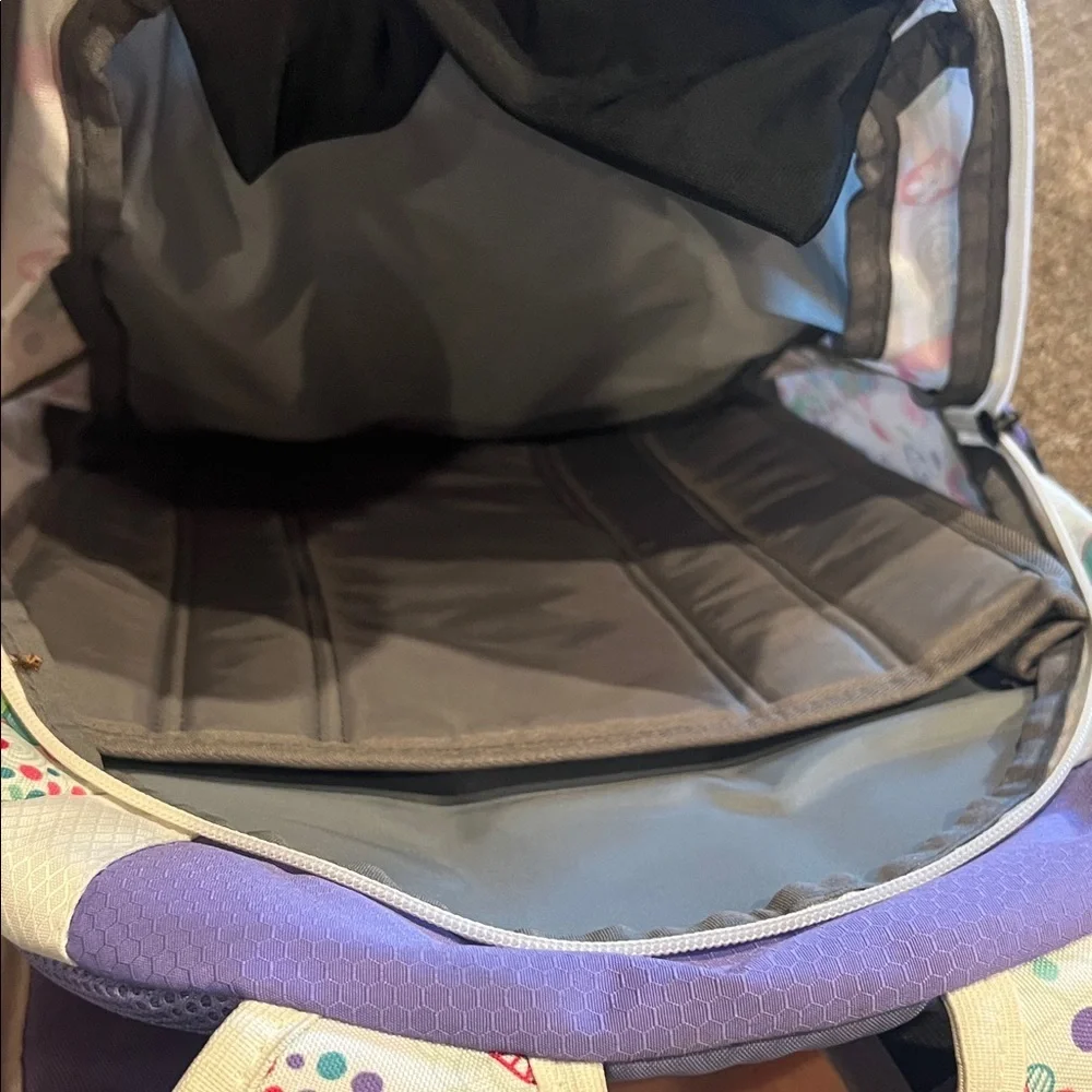 High Sierra Kids Backpack - Purple and Cream Floral - Picture 3 of 8